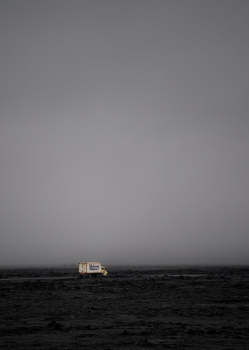 Crusing across lava rock