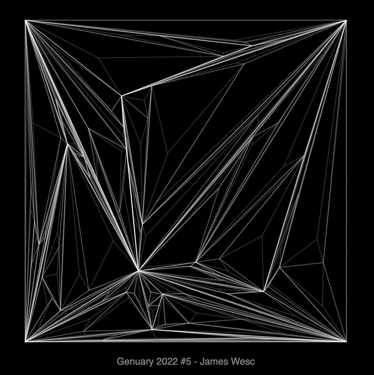 james_wesc's tweet photo. #genuary2022 Day 5 - Destroy a Square

Just SVGs for this one. And React makes the recursive cracking algorithm a breeze.

Inspo from this article https://t.co/0kOWDHkYn3 by @wblut 

@codesandbox 👉 https://t.co/Fyw68BEXiw https://t.co/usZtizLruV