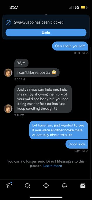 Like was that supposed to entice me to do free texting and sexting?! Lolol men who find sex workers but