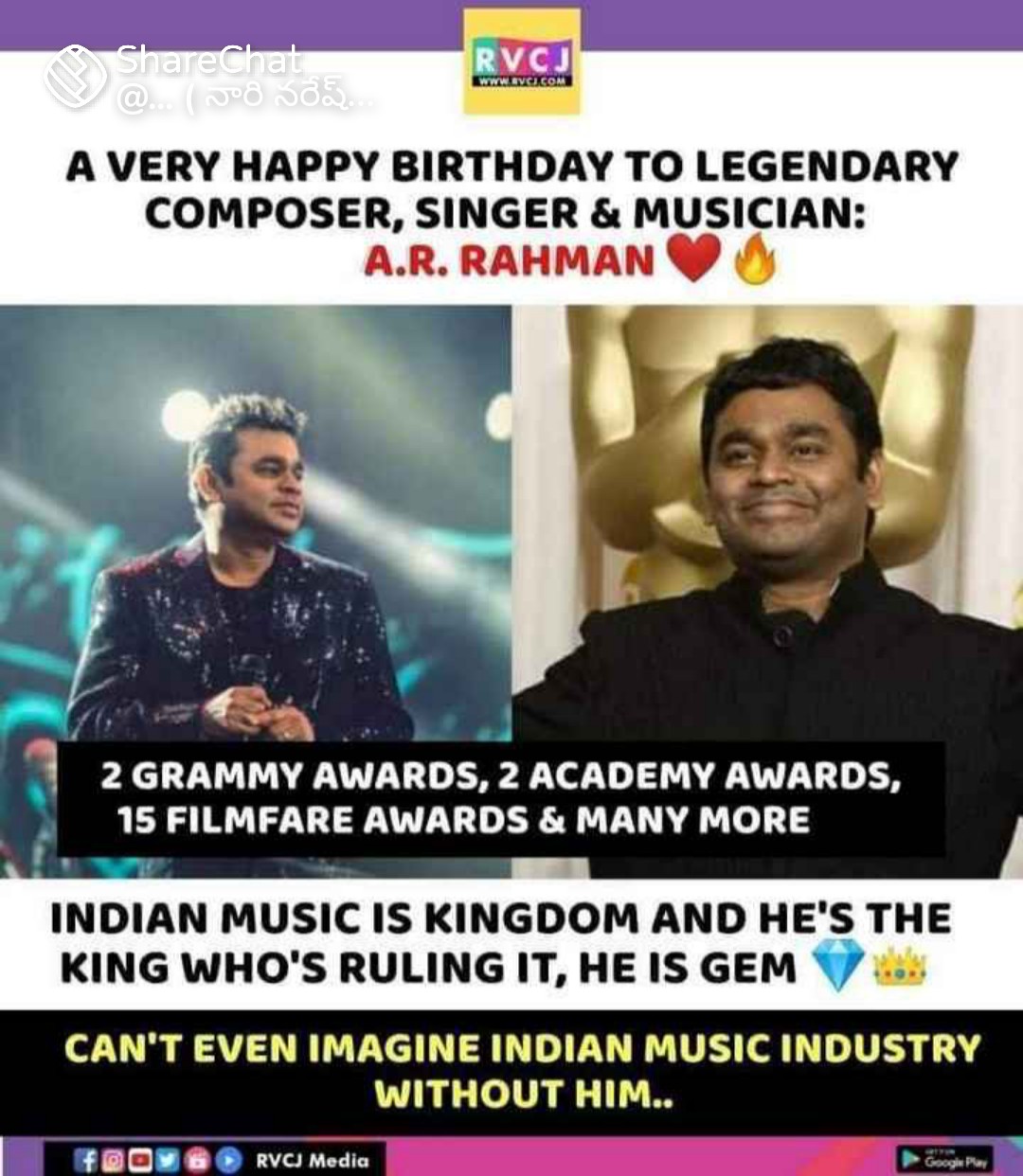 Hi
Good morning
Friend s
Happy birthday A R Rahman 