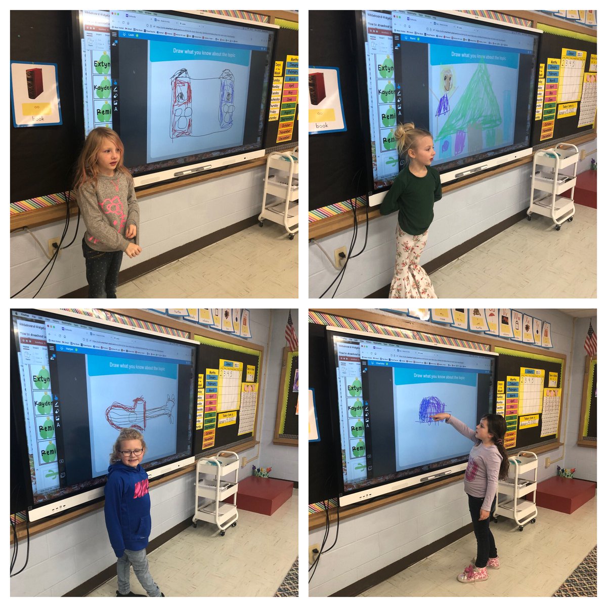 mrswhitwhite's tweet photo. We tried a new activity on our smart board today! Students drew their favorite part of break on their iPads and then presented from our board. #PlainviewELEM #funinfirst @PHSPiratePride https://t.co/k4ORYxtE8J