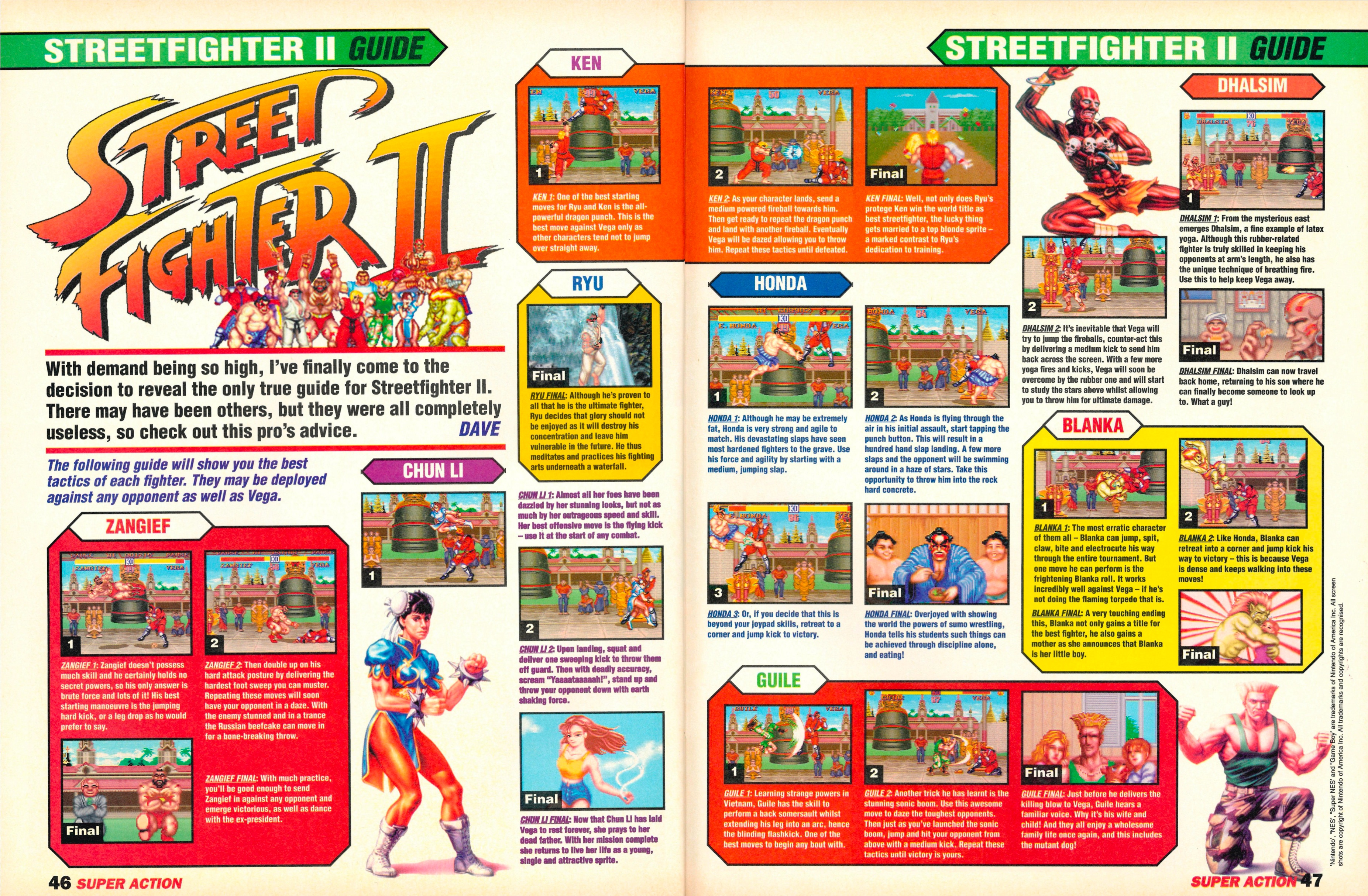 Ken vs Vega - Street Fighter II - SNES 