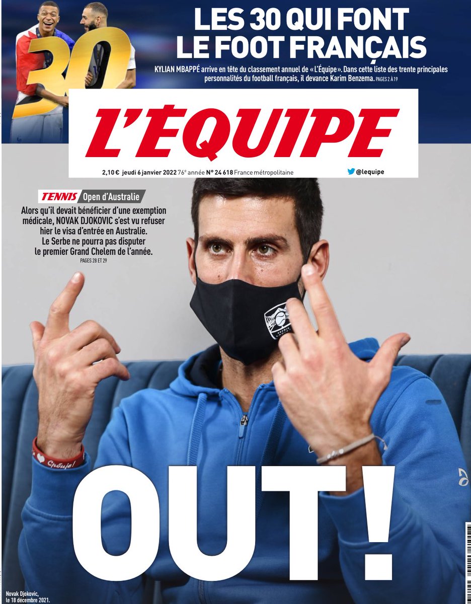 L’importance des mots….bravo ⁦<a href="/lequipe/">L'Équipe</a>⁩ 
Non serve altro