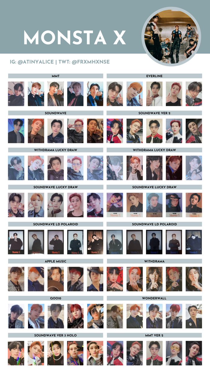 MONSTA X [NO LIMIT] — photocard template / wishlist 220106 ver