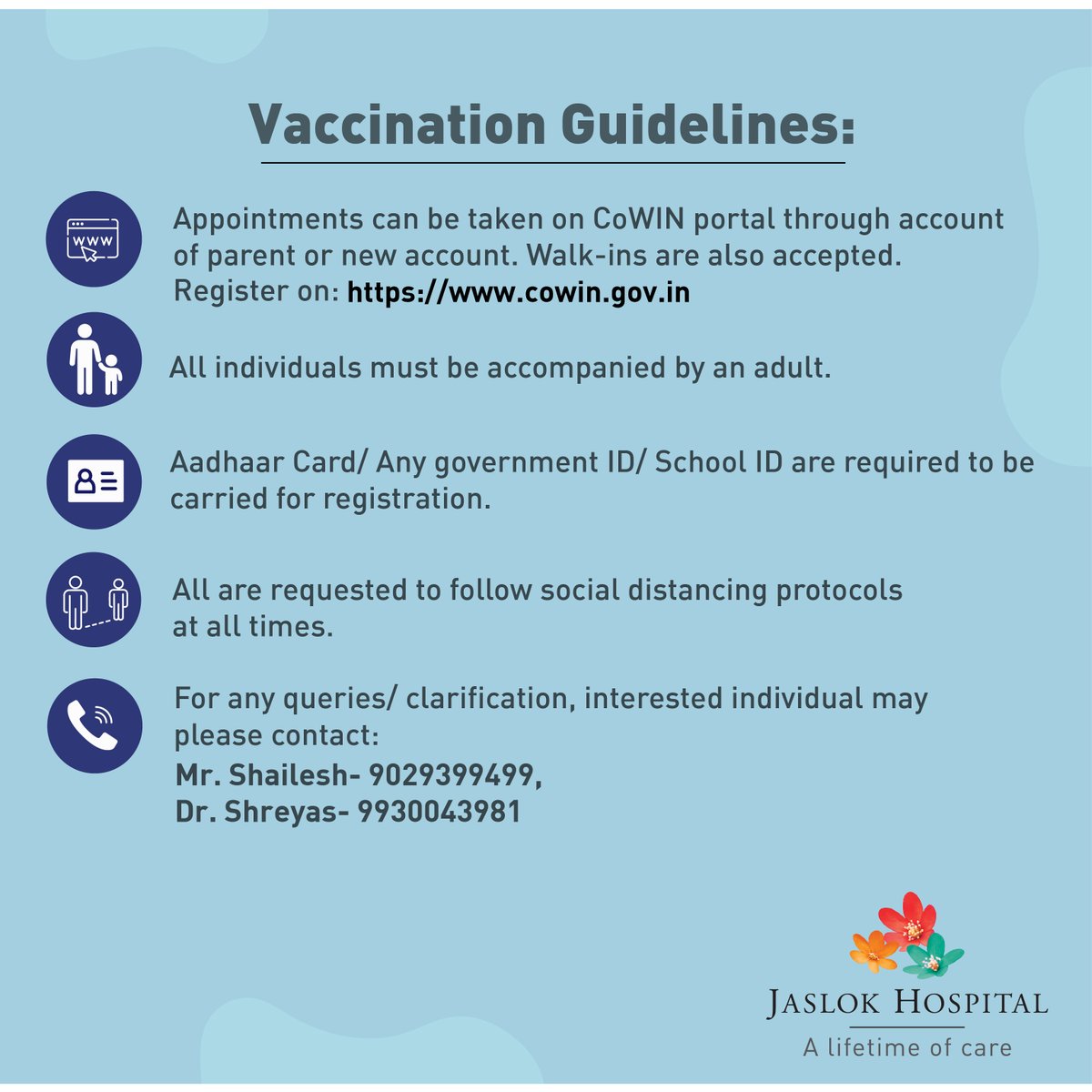 Vaccination is out ray of hope for defeating #Covid_19 . Protect your children and get them vaccinated. Children above 15 years can register on COWIN with their school ID card, Aadhar card, etc

#Covid_19 #Omicron #OmicronVarient #vaccine #vaccination #vaccines #children