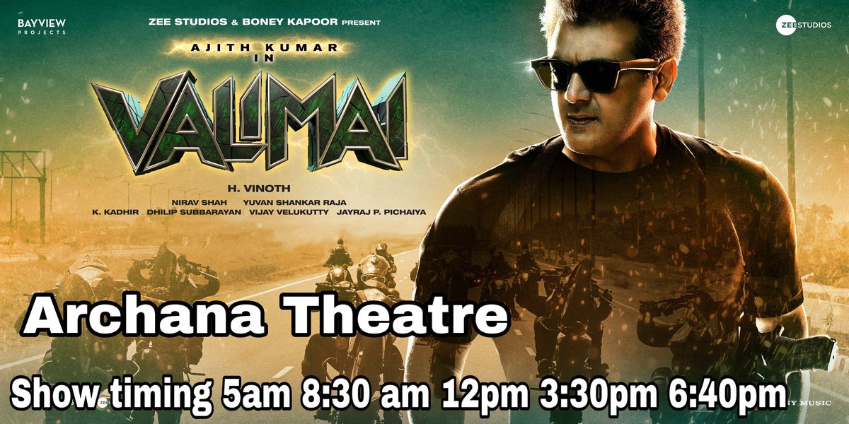 BabaComplex's tweet photo. We decide 5shows for first 3days 
Thala fort Coimbatore #ValimaiFromJan13 #ValimaiPongal https://t.co/tBZ36PqXuo