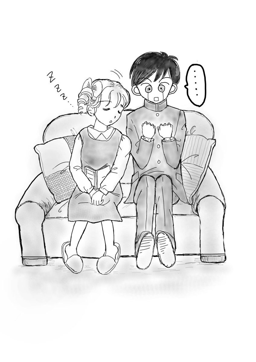 みーちゃんがうたた寝してしまった。
ボクの体がもっと柔らかだったら
⋯⋯よかったのに
お友達ロボのセバスチャンは思う。

#漫画が読めるハッシュタグ  #イラスト  #イラスト好きな人と繋がりたい  #イラスト好きさんと繋がりたい  #アトリエの系譜S  #アトリエの系譜  #お絵描き 
