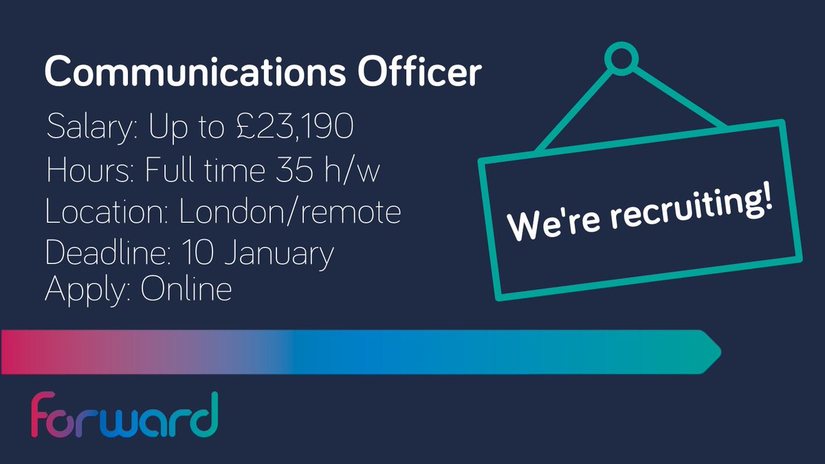 New year, new job? Just 3 days left to apply to join our comms team. Do you have the creativity to change perceptions of crime and addiction by amplifying the experiences of people who have successfully turned their lives around? 
Apply now! ➡️bit.ly/3G0k129 #CharityJob