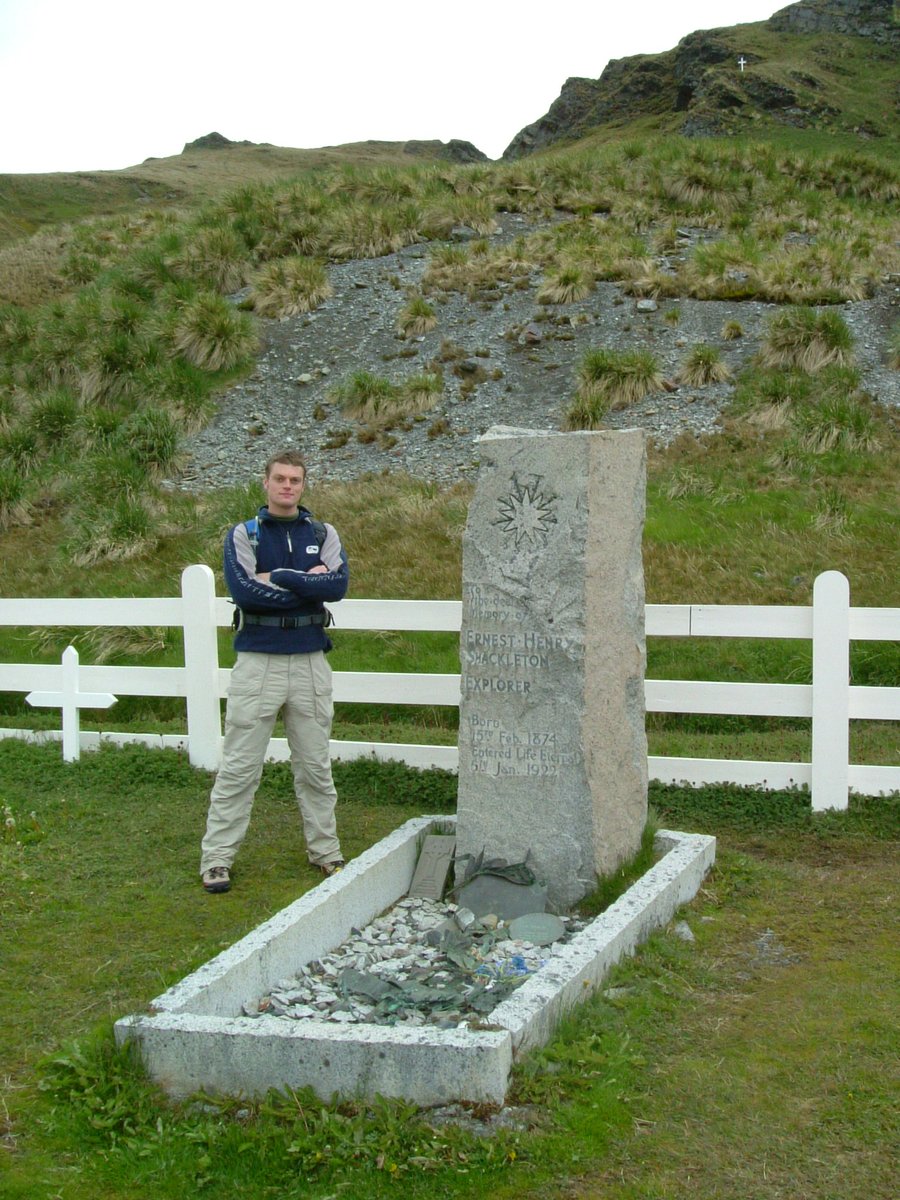 I was hugely privileged to get to visit Shackleton's grave in South Georgia back in 2007. An incredible man, laid to rest in one of the most stunning places in the world that was so central to his life's story. #Shackleton100