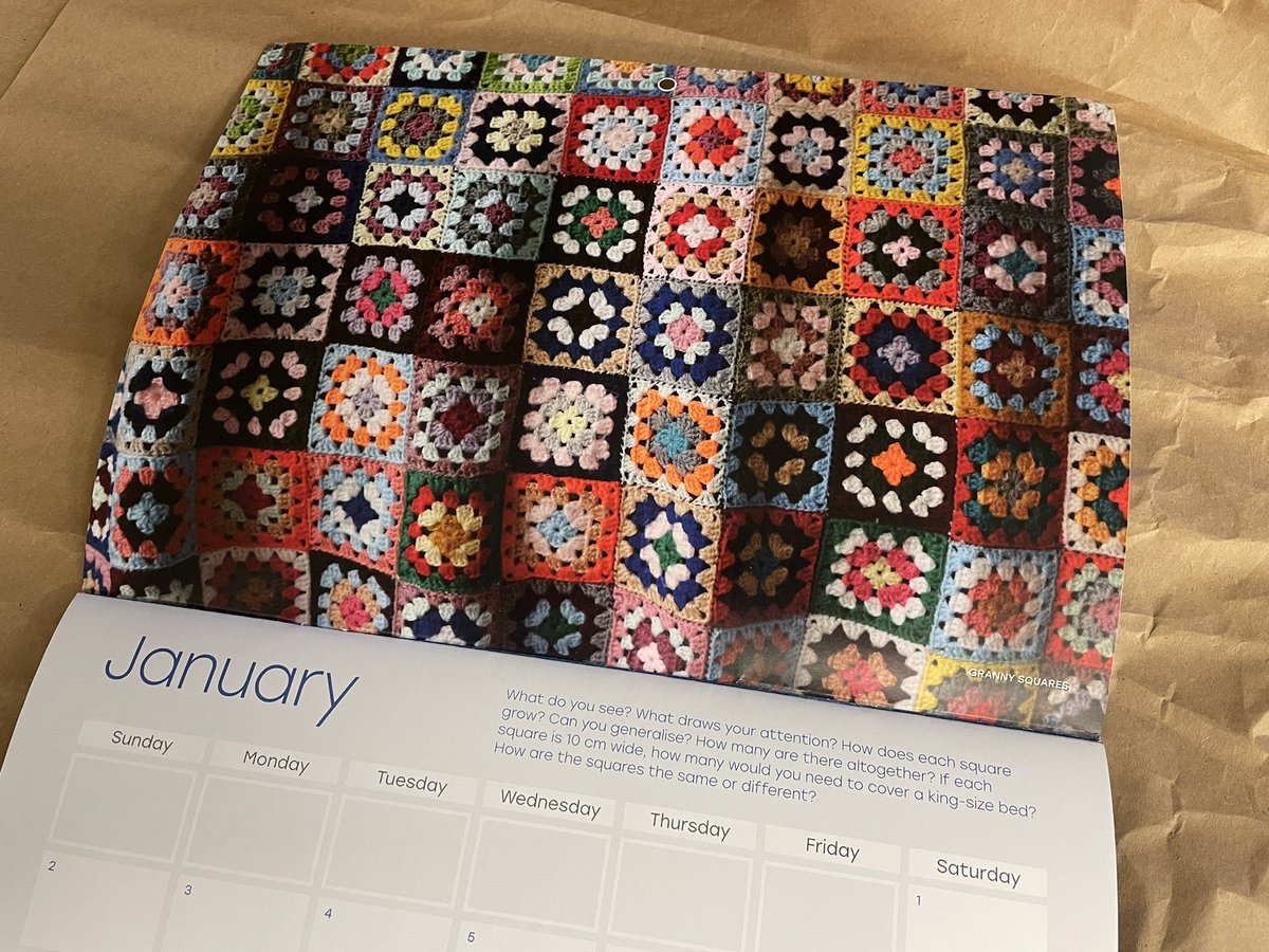 Enjoying my <a href="/ATMMathematics/">Teachers of Maths</a> 2022 calendar and the inquiry questions for each monthly image. #MTBoS #BCreggiomath