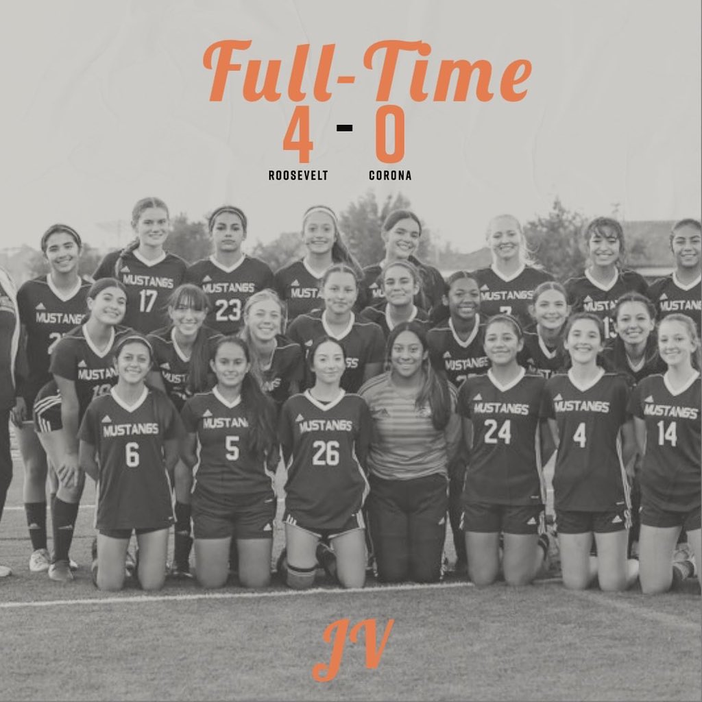 Final Scores
JV: Roosevelt 4-0 Corona
Var: Roosevelt 3-0 Corona
Great start ladies!