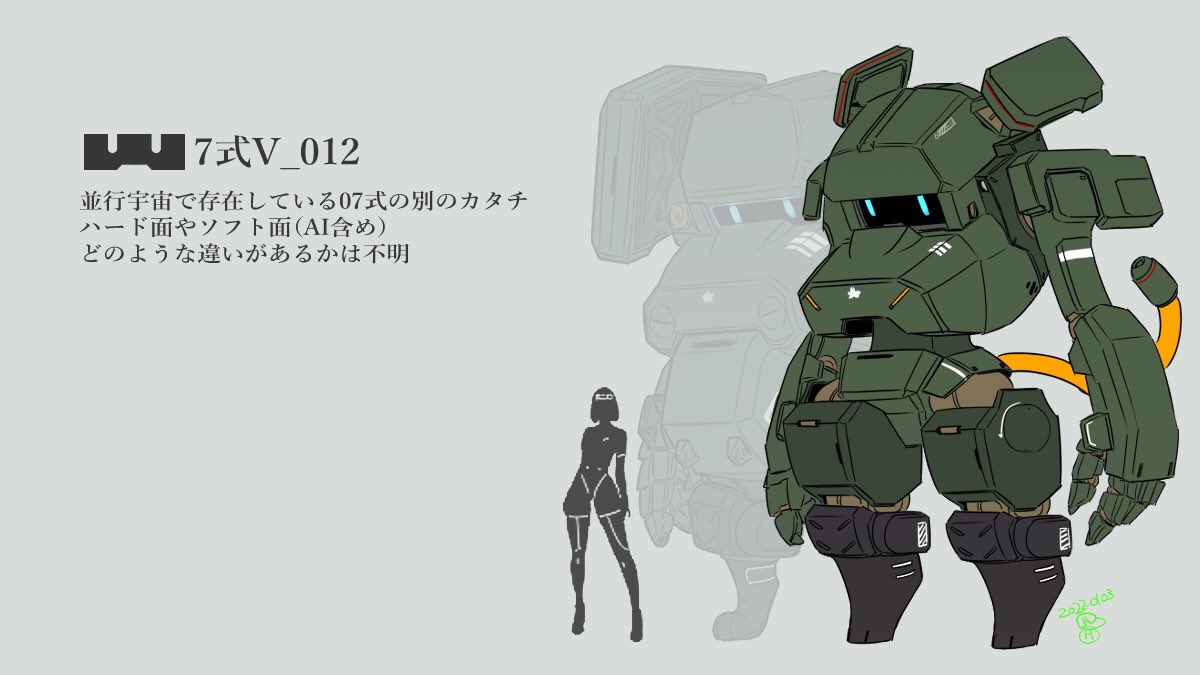 □7式VシリーズNo.012 平行宇宙で存在している07式の別のカタチ