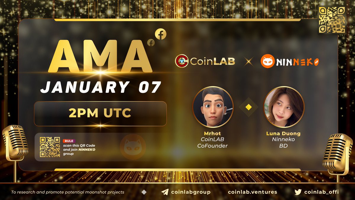CoinLAB_Offi's tweet photo. Join us in the first-ever streaming plus AMA with $NINO-live on Facebook to experience the almost-full version of the official game!
🔺Rewards: 5 NFT boxes for lucky winners of Gleam task: https://t.co/dDnm4KjnzY; 5 others for questions during AMA.
🔺Rule: Retweet this post. https://t.co/t1esXXxkld