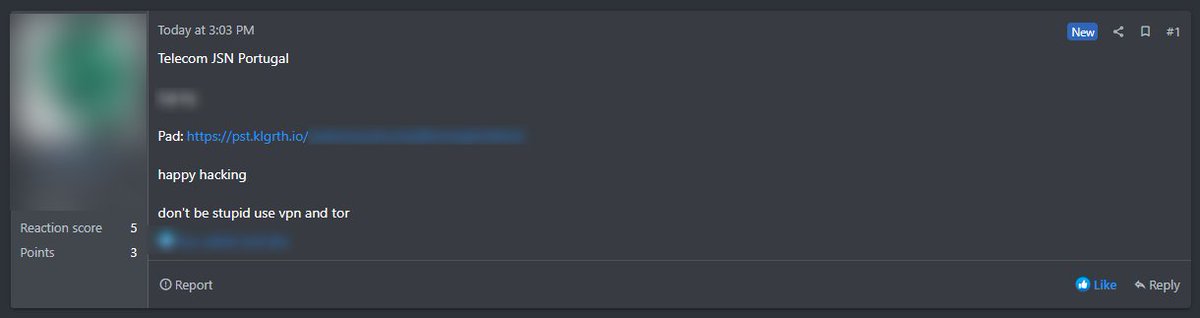 S0ufi4n3's tweet image. Someone shared a massive data breach in @altice_portugal due to an SQL injection on one of their portal.

#CyberSecurity #Data #Breach #Leak #Infosec #threat