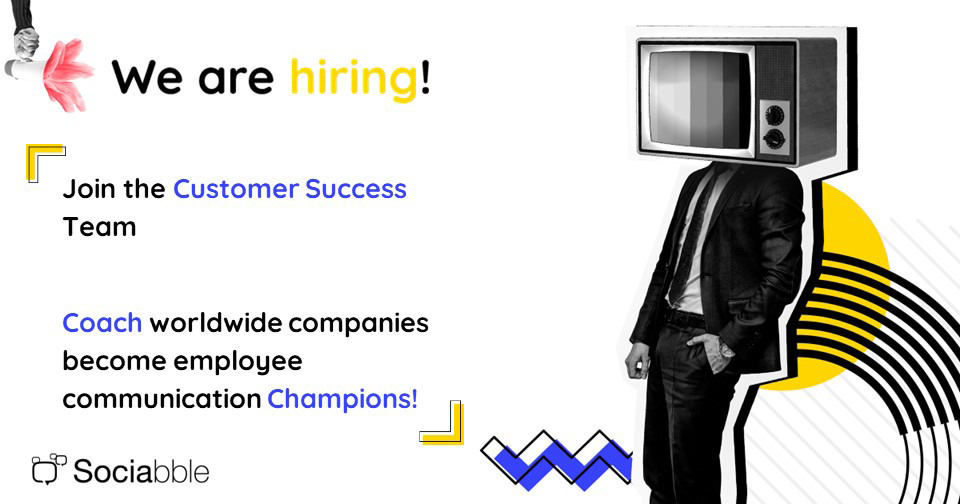 📢 [JOB ALERT] - Our Customer Success Team is expanding! 📈

We have open positions based in Paris &amp; Lyon with remote flexibility
Customer Success Manager 👉 my.sociabble.com/V96U16d7ziHS
Customer Success Director 👉 my.sociabble.com/MdLBfRgQH8zi

#Jobs #Hiring #JobSearch #CSM