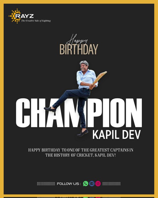 Here\s wishing a very happy birthday to one of the greatest cricketer Kapil Dev. 