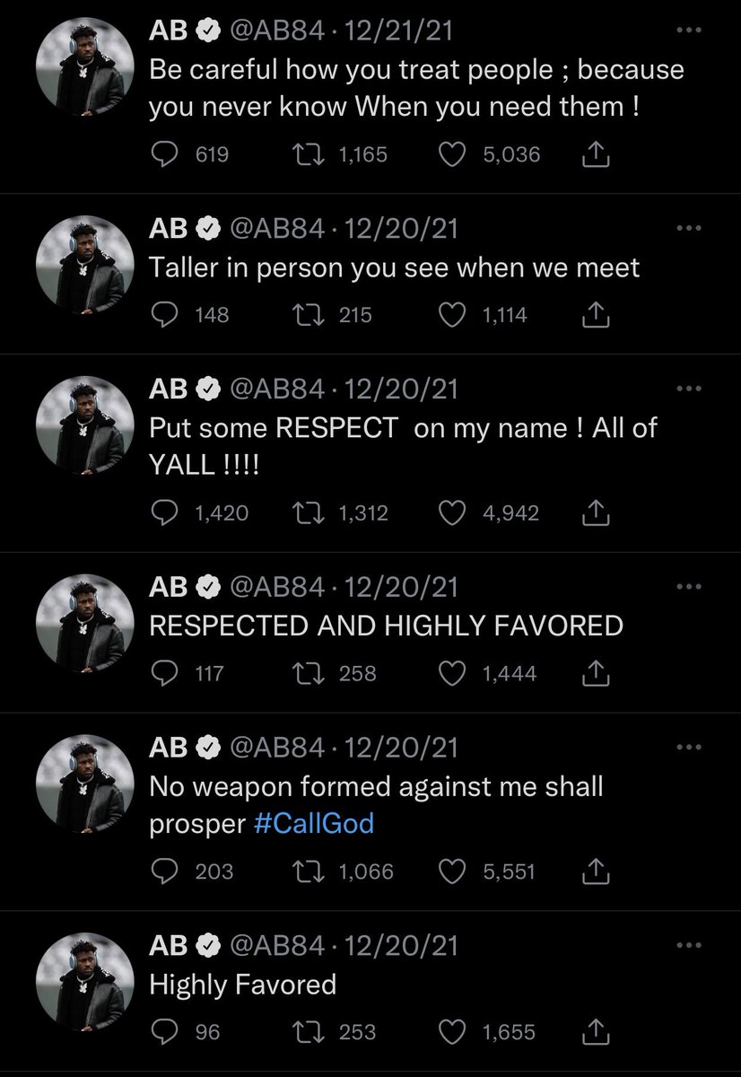 StankBastard's tweet photo. Chris Godwin and Mike Evans both went down injured in the New Orleans 9-0 loss December 19th 

December 20th Antonio Brown’s ego monster woke the fuck up! 

The Bucs needed HIM now and he knew it… https://t.co/kFTWJBwGMW