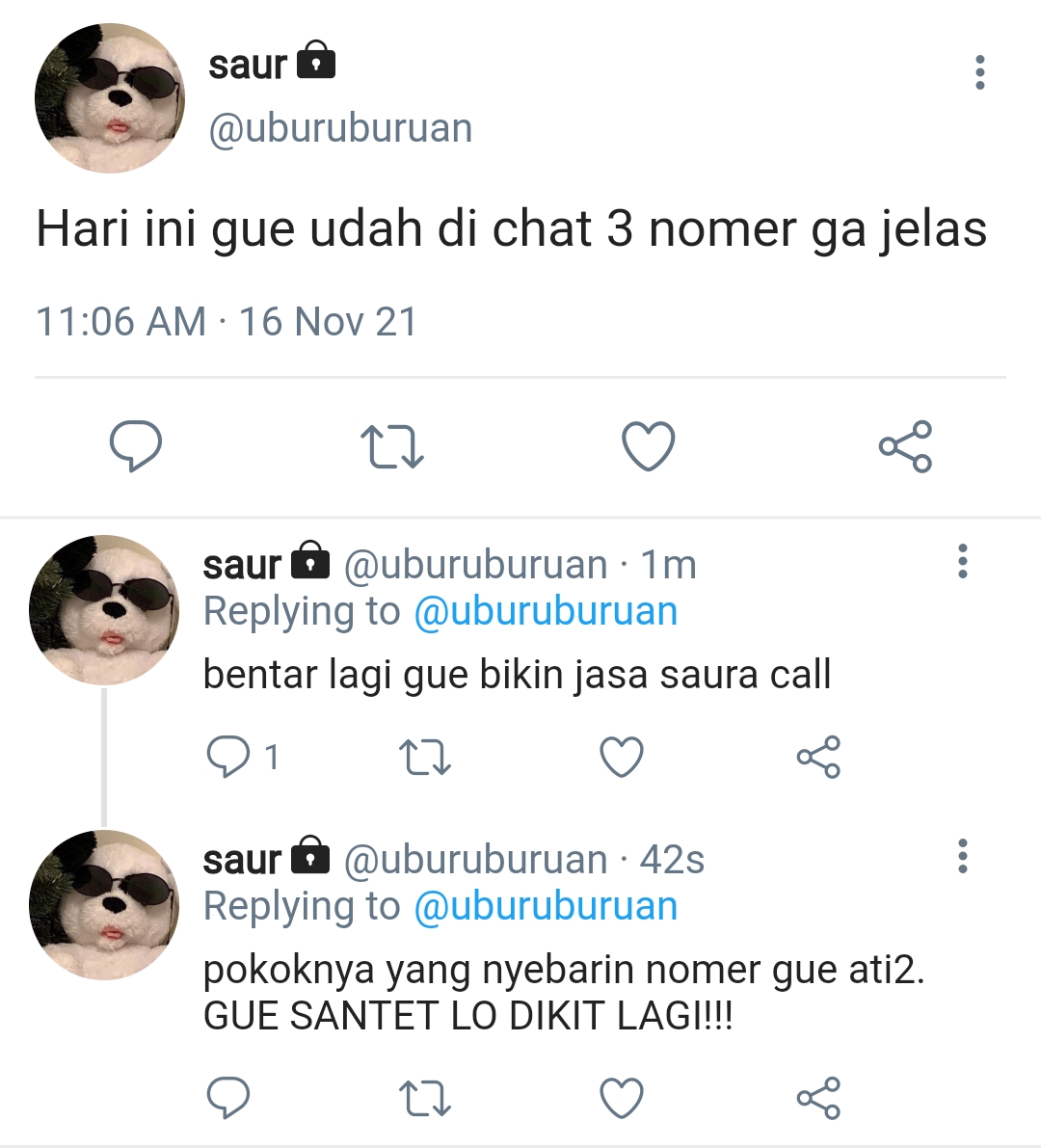 ocelacela's tweet photo. "Awas aja yang nyebarin nomernya Saura Sesa!"

— heeseung one tweet au

cw// harshword https://t.co/trhCwTPrGu