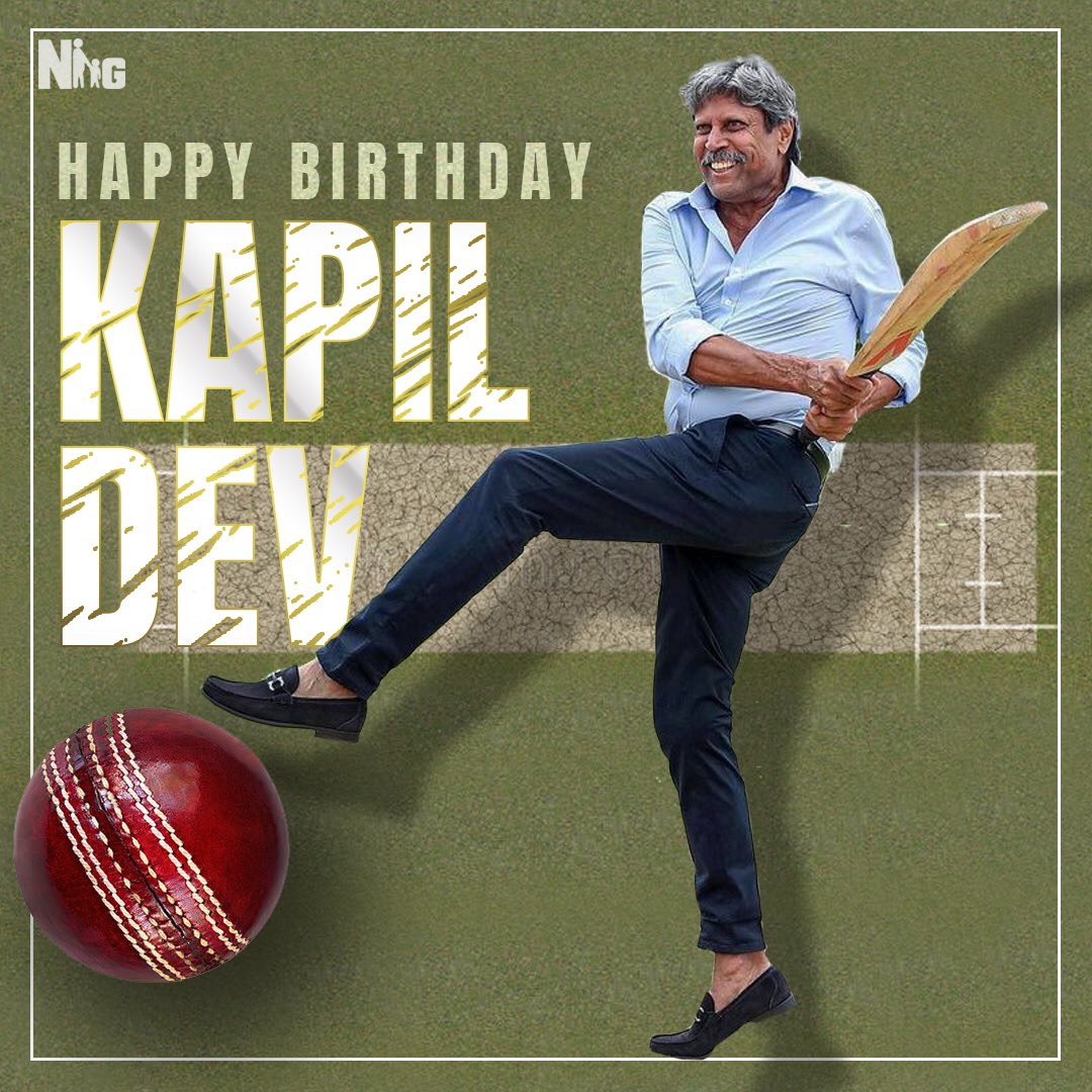 NGEMovies's tweet photo. Wishing the pride of our nation and the legend @therealkapildev, a very Happy Birthday! 

#SajidNadiadwala @WardaNadiadwala 

#HappyBirthdayKapilDev #KapilDev #CaptainIndia #CricketLegend #KapilDevBirthday #Cricket https://t.co/4IUSa0qo3D