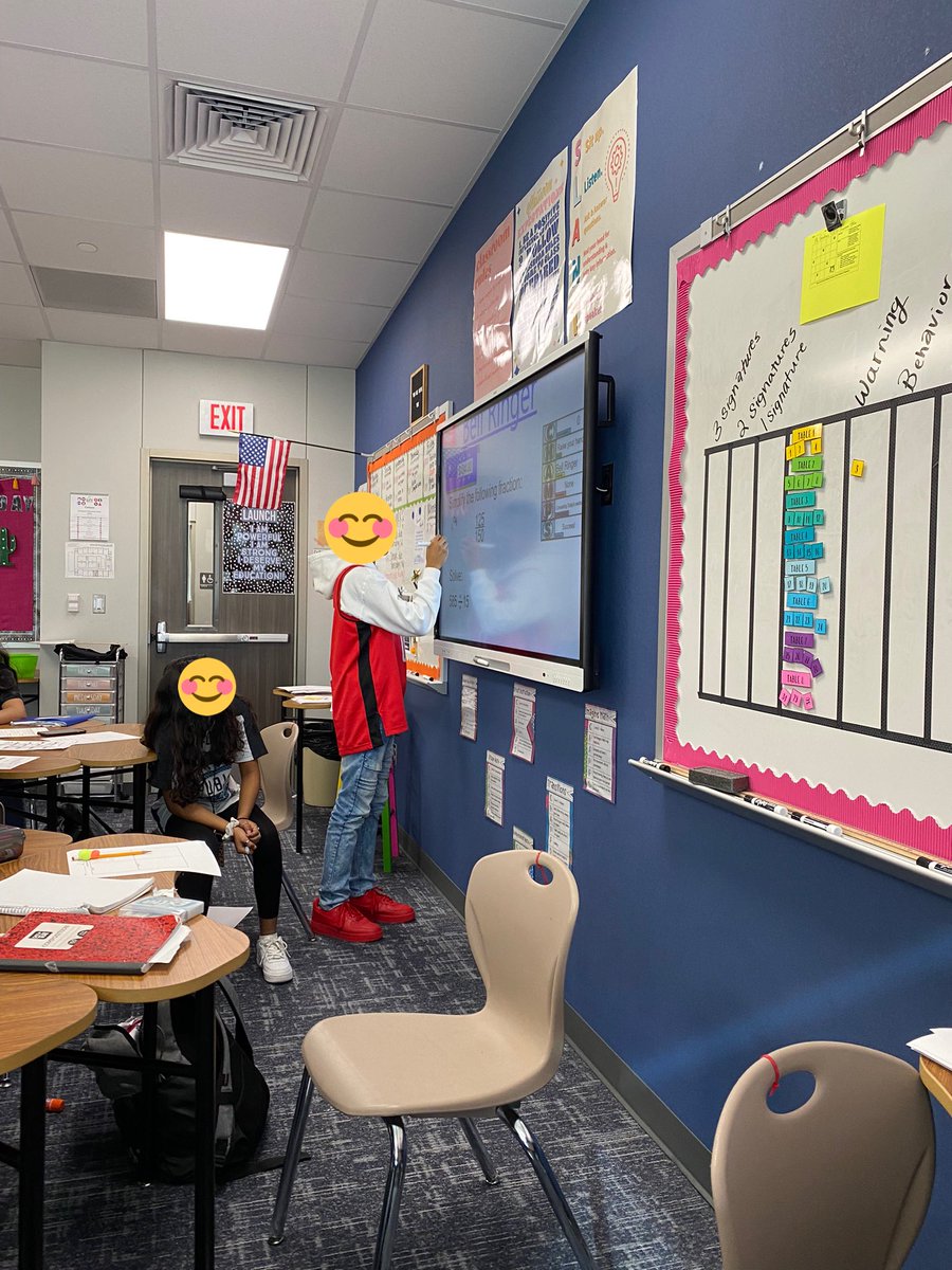 Second day back with my sweet huskies!!! We are having so much fun in math class with student lead activities! #wearehaskett #middleschoolmath