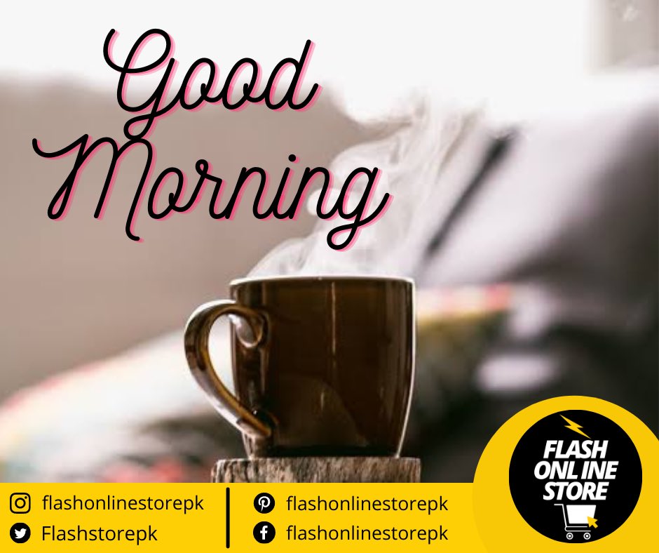 Flashstorepk's tweet photo. Good Morning Flash Family ☀️⚡️

#flashonlinestorepk #pakistanshopping #flashonlinestore https://t.co/DPGJbO9Txi