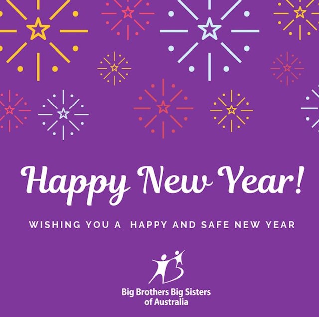 Happy New Year from everyone at Big Brothers Big Sisters Australia! #HappyNewYear #MakeADifference