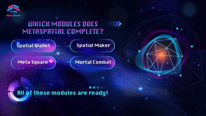 boo_crypto98's tweet image. 👉Join me in waiting for #MetaSpatial big 8th January event, these modules are officially released
💫Spatial Wallet
💫Spatial Maker
💫Meta Square
💫Mortal Combat - the first module in Meta Spatial Moon
🔥More products will be released