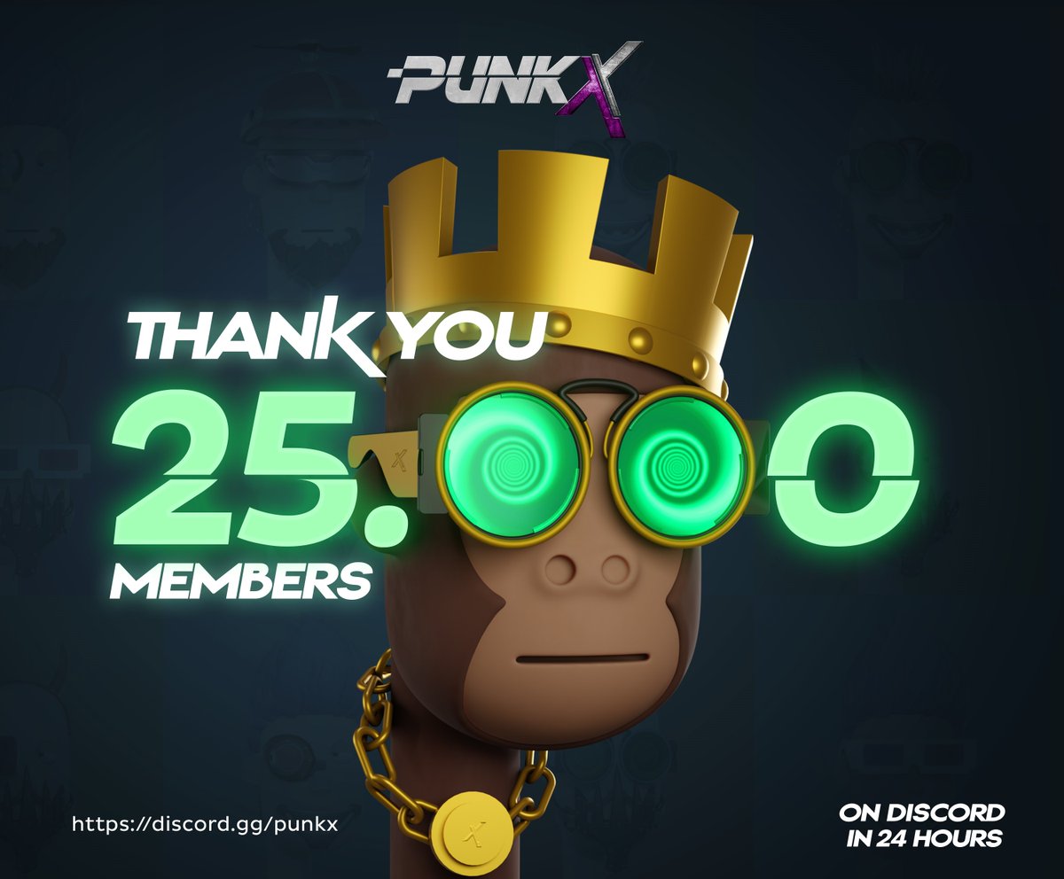 Thank You 25000 members in 24 hours
#NFT #NFTCommmunity