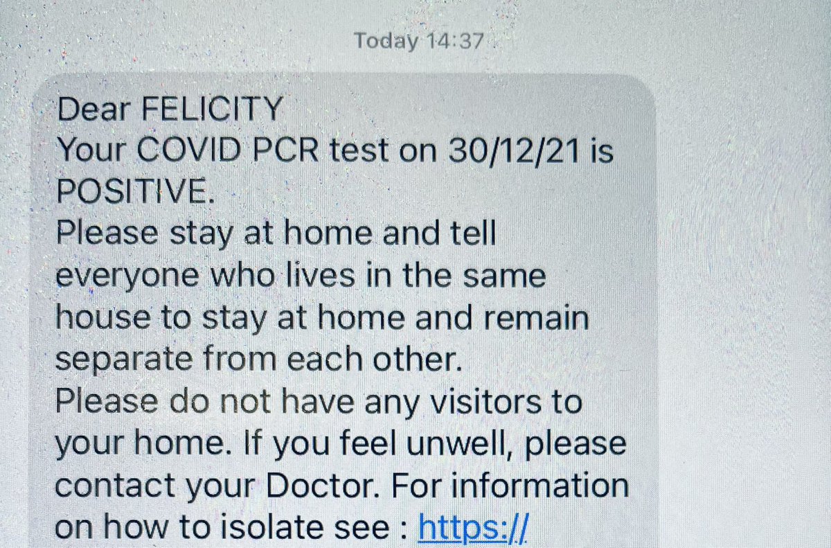 felicity4cotham's tweet photo. Well after 167.5 #hoursofwaiting and on my last day of #Quarantine I have FINALLY received my #positive #COVID19 #PCRtest result! #backtowork tomorrow!
5/5 in my house have all recovered thankfully after mild cases. https://t.co/cJEPql534a