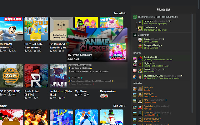 Anti on X: Released BTRoblox, my Roblox chrome extension to the