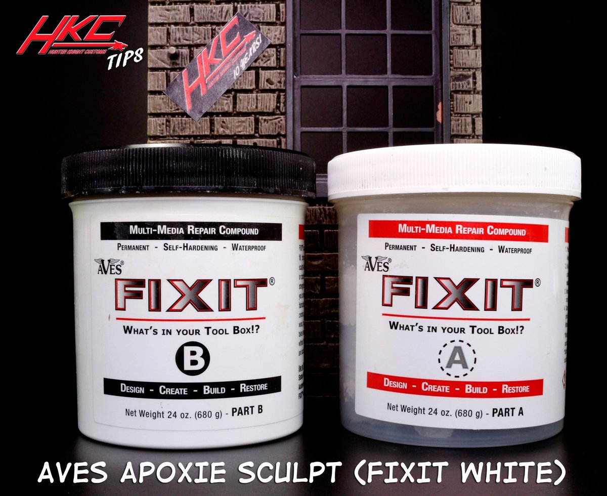 hunterknight1's tweet photo. Aves Apoxie is by far THE BEST medium for #customactionfigures. It can be sanded wet or dry (Wear a dust mask!) Does not require baking.
I use it on most customs for belts, armor, shin guards, short hair, etc. that do not require flexibility or contact points.
#customtips #HKC https://t.co/3ZMqa4QOZV