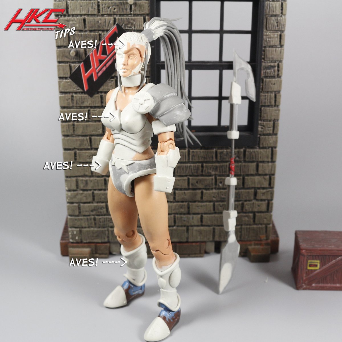 hunterknight1's tweet photo. Aves Apoxie is by far THE BEST medium for #customactionfigures. It can be sanded wet or dry (Wear a dust mask!) Does not require baking.
I use it on most customs for belts, armor, shin guards, short hair, etc. that do not require flexibility or contact points.
#customtips #HKC https://t.co/3ZMqa4QOZV