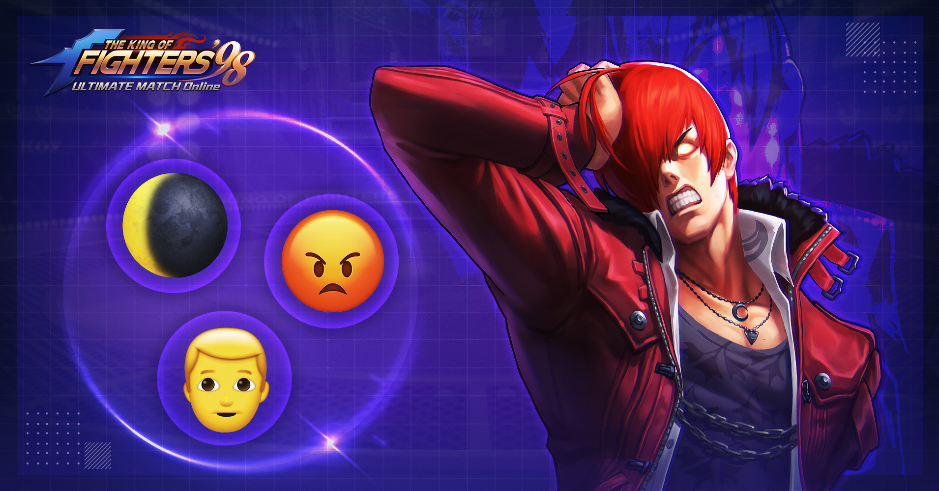 Twitter 上的 公式 Kof 98 Um Ol 3つの絵文字もしくは顔文字であなたのお気に入りの格闘家を表現してみてください コメントしていただいた方の中から抽選で10名様にゲーム内で使用できるアイテムを プレゼント いたします 締切 1月14日 Kof98umol Kof
