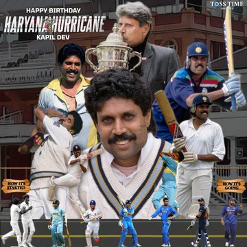 Very Happy Birthday to Kapil Dev ji The man who led the Flag of India to its first World Cup.  