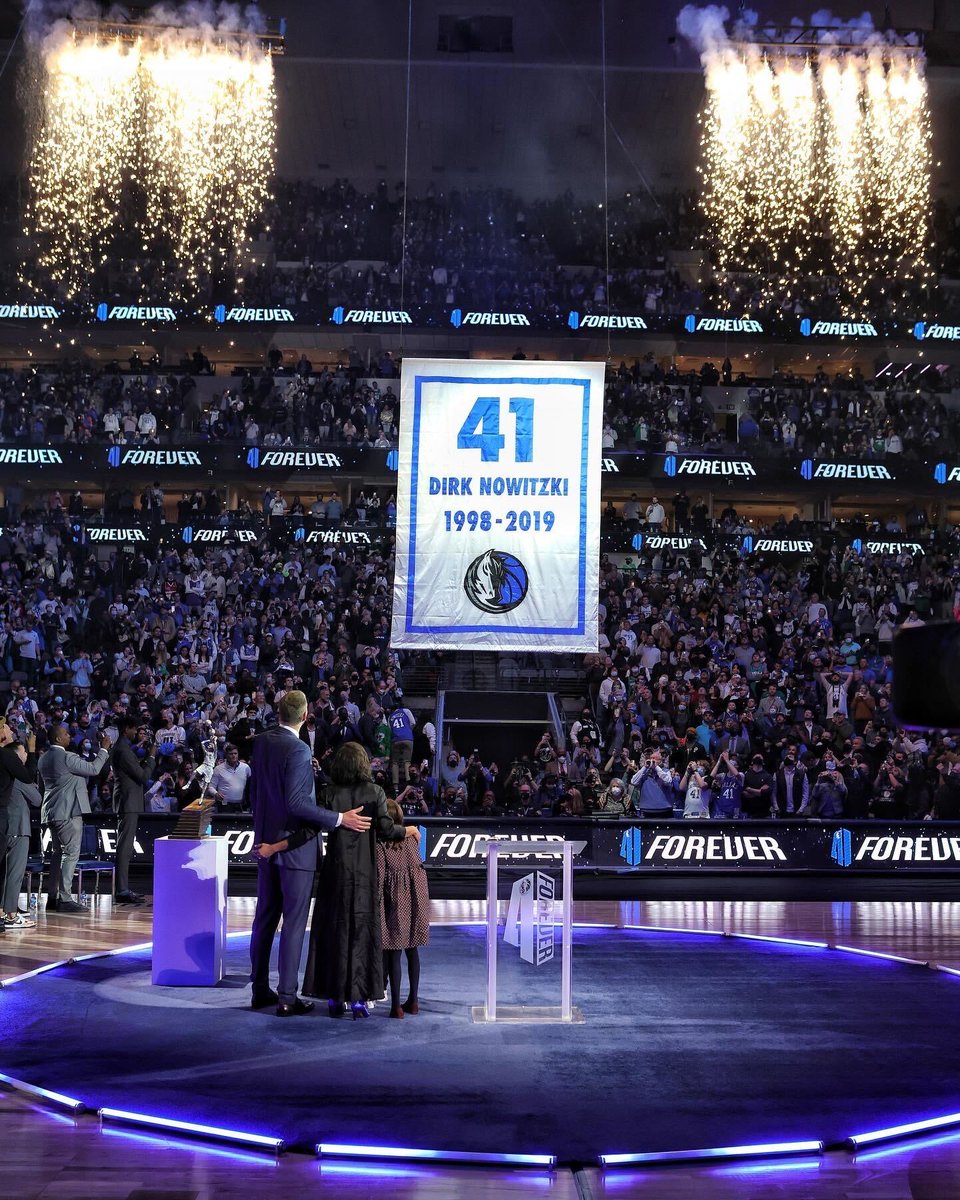 NBA's tweet image. What a night for Dirk &amp;amp; the @dallasmavs! #41Forever