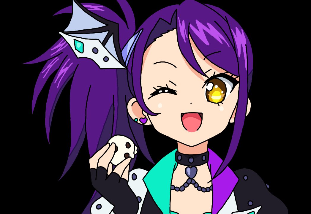 豆大福を食べている東堂シオンちゃんを作画風に描いてみました。 #東堂