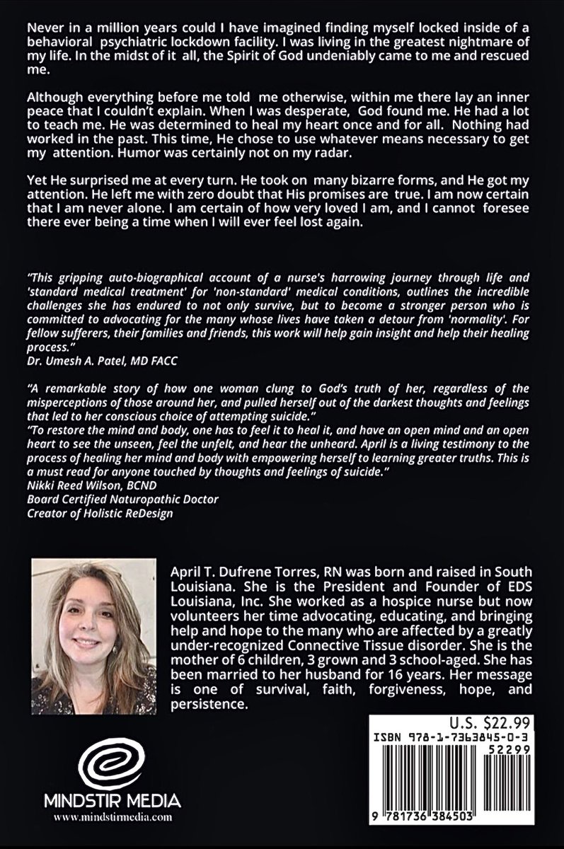 April_D_Torres's tweet photo. As the 5 year anniversary of the most shocking event/decision of my life approaches,I want to ask u all to please check on ur family &amp; friends. This time of year can be very hard for many. It took all I had, but felt I simply HAD to share my story. It’s up on Amazon. Plz b Kind. https://t.co/dBCbdAPxxr