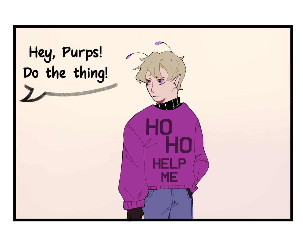 soliumnvs's tweet photo. Not-quite continuation of that Christmas comic and as always, I am late. Probably won't add more to this, BUT at least you get Purpled.
#purpled #purpledfanart #mcytfanart #dsmpfanart #christmascomic #dsmpcomic #digitalart https://t.co/fEIvZl8iar