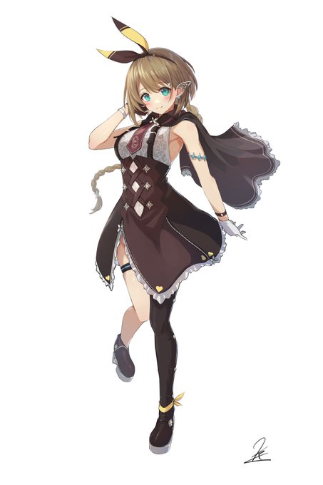 #栗駒こまる
#こまるんあーと

\\\\    妄想新衣装    ////

先輩の新衣装配信から妄想したこまるんバージョン勝手に描いたよ 