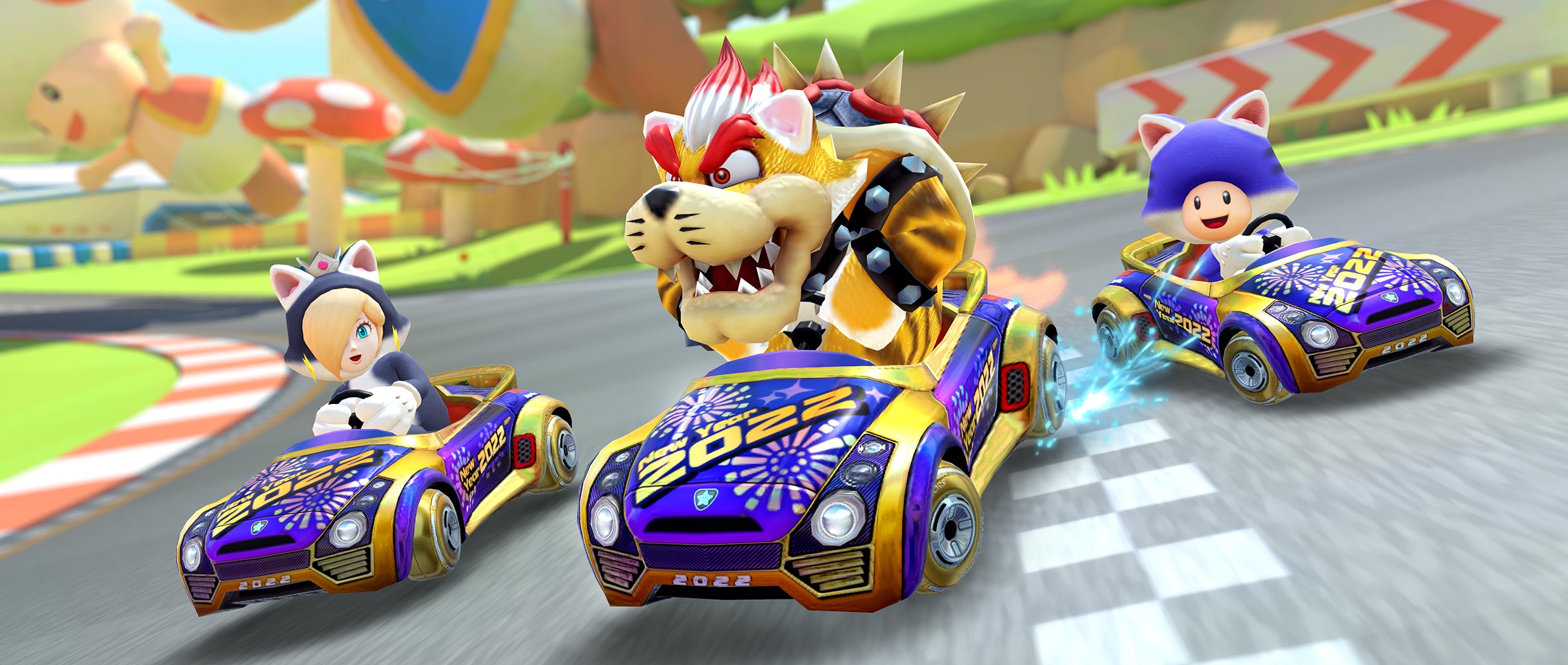The Holiday Tour begins in the Mario Kart Tour game