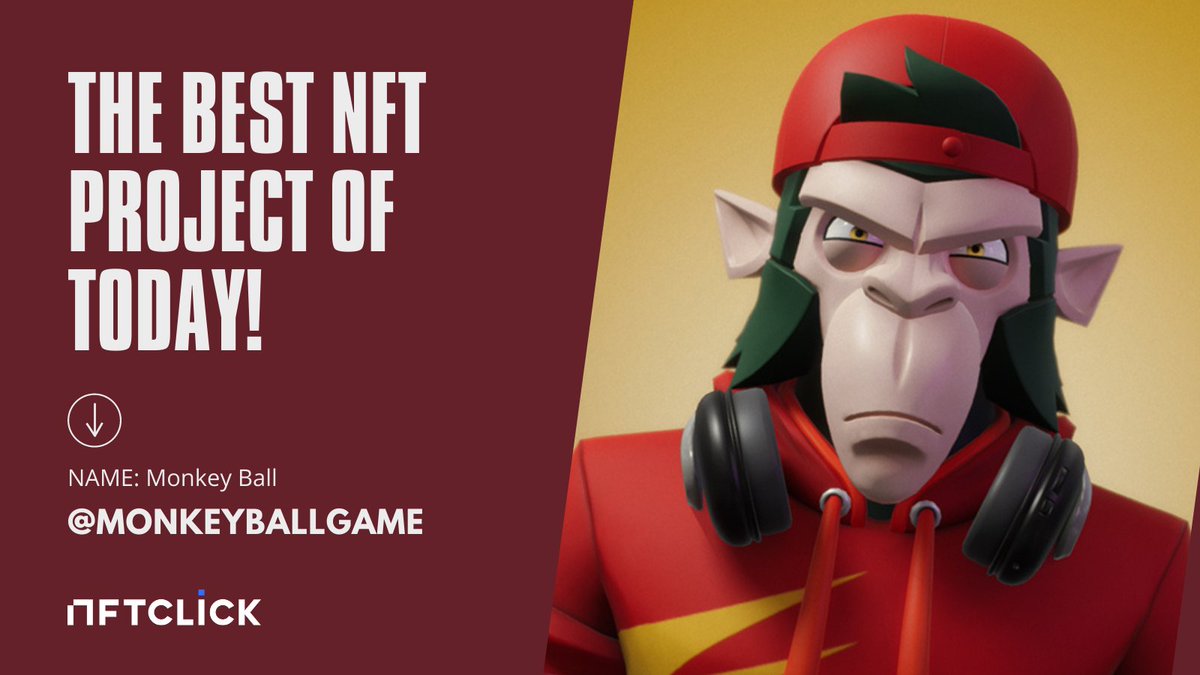 🔥Best Project of Today!

🐵Ready for the drop of 5000 Gen Zero Monkeys? <a href="/monkeyballgame/">Monkeyleague support</a> 

⚽️MonkeyBall is a turn-based, Play-to-Earn soccer game.
Get the monkey to join the Next-Gen Esports Metaverse.

⏰Jan. 6th, 2 PM UTC 
🛒5000

📎Find more projects at nftclick.io