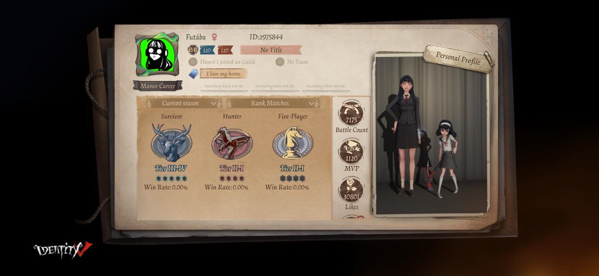 bongbreakers's tweet image. I'm playing Identity V. Fancy a game?