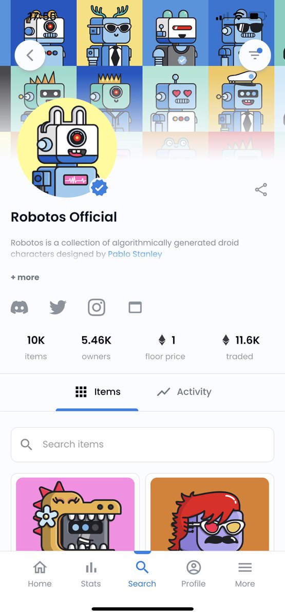 amarccx's tweet image. Finally 1 eth floor price for the amazing @robotosNFT community and our great @pablostanley ! This is only the beginning for us, one of the most underrated projects that probably is one of the best projects! But anyways c ya at 10 ETH 👋🏻 BEEP BOOP! 🤖🚀❤️‍🔥
