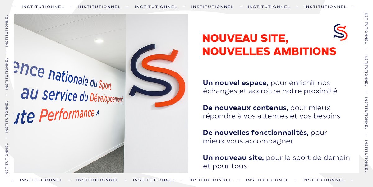 Agence_du_Sport's tweet photo. En #2022, l'@Agence_du_Sport continue d'accompagner le développement du sport à tous les niveaux. En ce début d'année nous vous faisons découvrir notre nouveau site, remodelé, enrichi, + fonctionnel, pour développer le sport de demain 👇
https://t.co/Qlrn5CUXYe 
#TousPourLeSport https://t.co/KLN3mMaAut