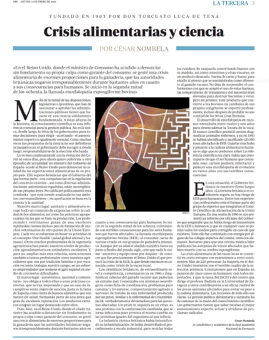 cncano's tweet photo. Hoy en tercera de ABC, escribo sobre la crisis alimentaria por excelencia, surgida en donde el Ministro de Consumo cuestiona la calidad de la carne española https://t.co/SS2O81mpzy