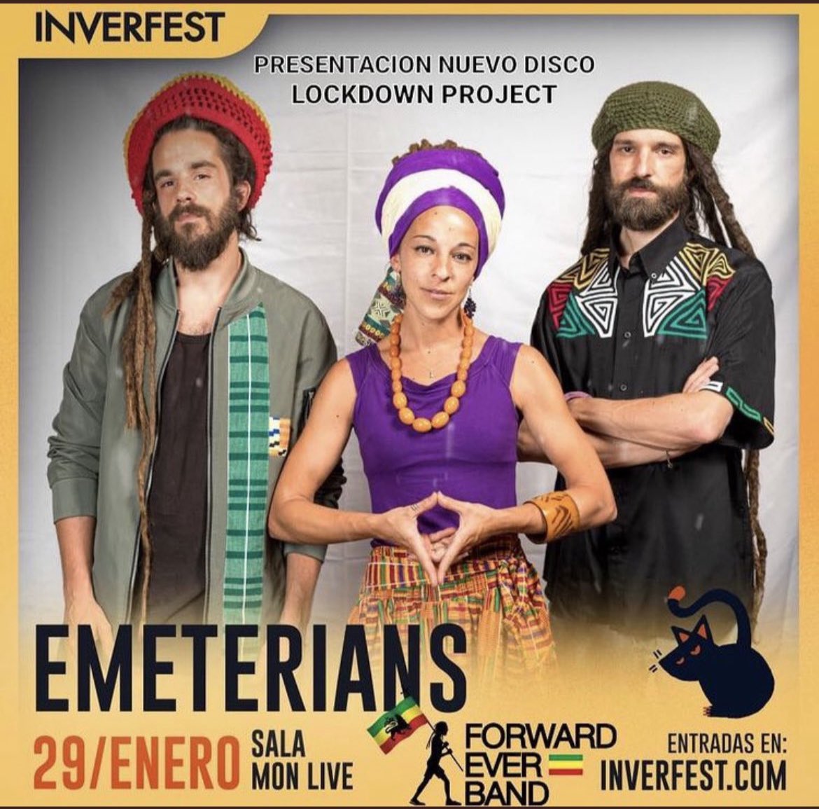 Emeterians's tweet image. #Madrid Nos vemos pronto 👀 No te quedes sin tu entrada para el 29 de #enero @Inverfest @SalaMonMadrid junto a @ForwardEverBand #Reggae #Directo #LiveMusic #Conciertos