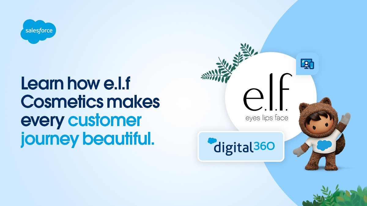 Tailor custom experiences based on user behavior. Read how the team at <a href="/elfcosmetics/">e.l.f. Cosmetics</a> decreases browsing time while increasing conversion rates with customer-centric digital retail experiences. 

Link: sfdc.co/cbNdzX

#digital #digitalexperiences #salesforce #digital360