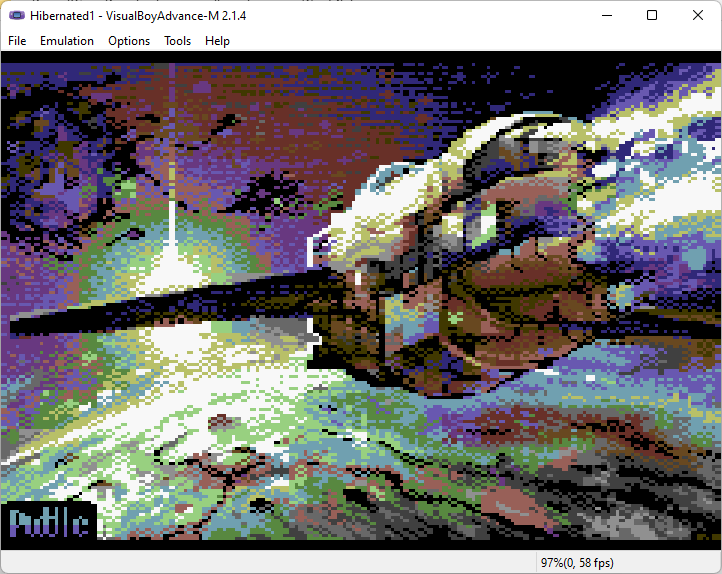 8bit_era's tweet photo. So... now guess who has ported #Hibernated1 to the Gameboy Advance? The input interface is very intuitive. It is amazing how easy you can actually play it on the real thing. I think we will bring this in physical form. Watch this space! #GBA #GameBoy #Advance #Fiction #Zmachine https://t.co/ypgx14uUhD