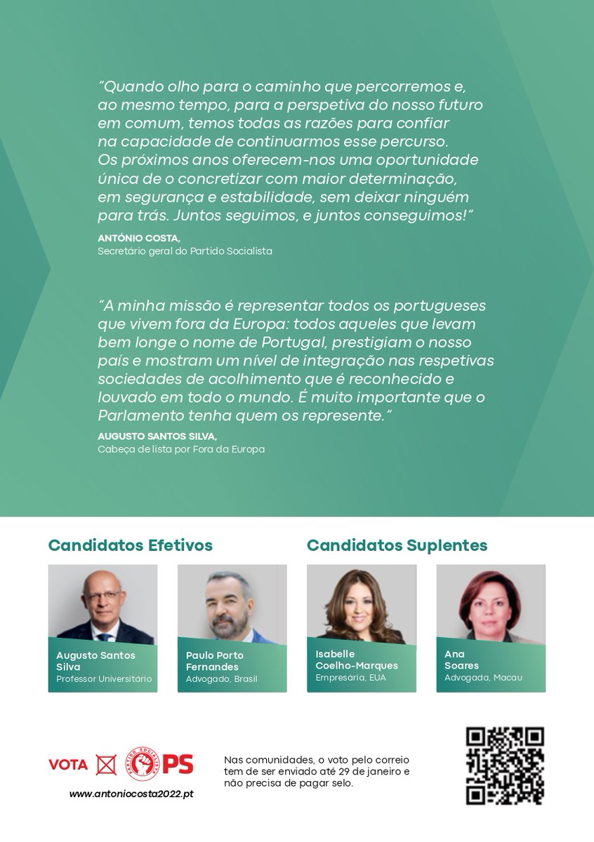 PSdiaspora's tweet photo. Manifesto eleitoral do Partido Socialista para as comunidades portuguesas residentes no estrangeiro.
#Legislativas2022 #PartidoSocialista https://t.co/dQ0KOV8K10