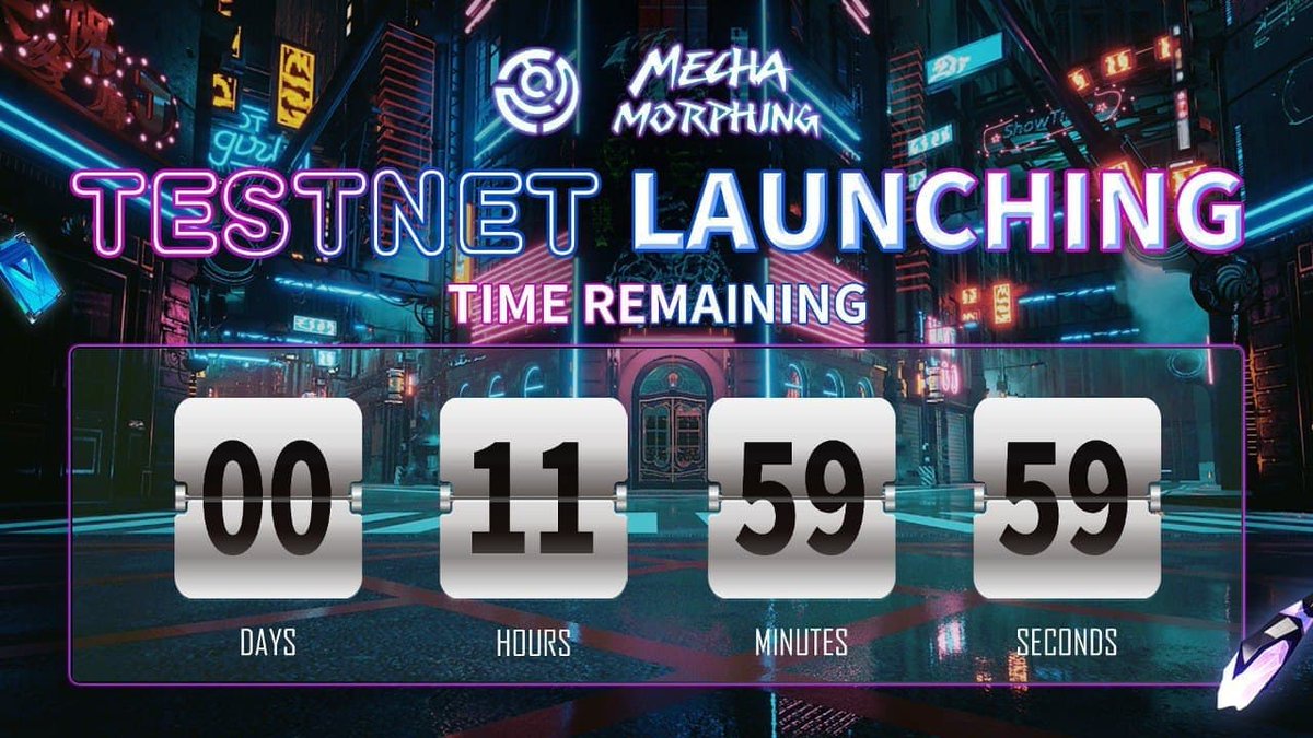 Mecha_Morphing's tweet image. Test Net is almost here!

🚀Launch date: 01.13.22 at 11:59PM UTC -12

Qualified for whitelist? Make sure you reply to our email with your ERC20 address🔥We will need it to give your account access to our test net!🌐

Are you ready to WIN BIG PRIZES?🤩

Sure you are! Here we go!🚀